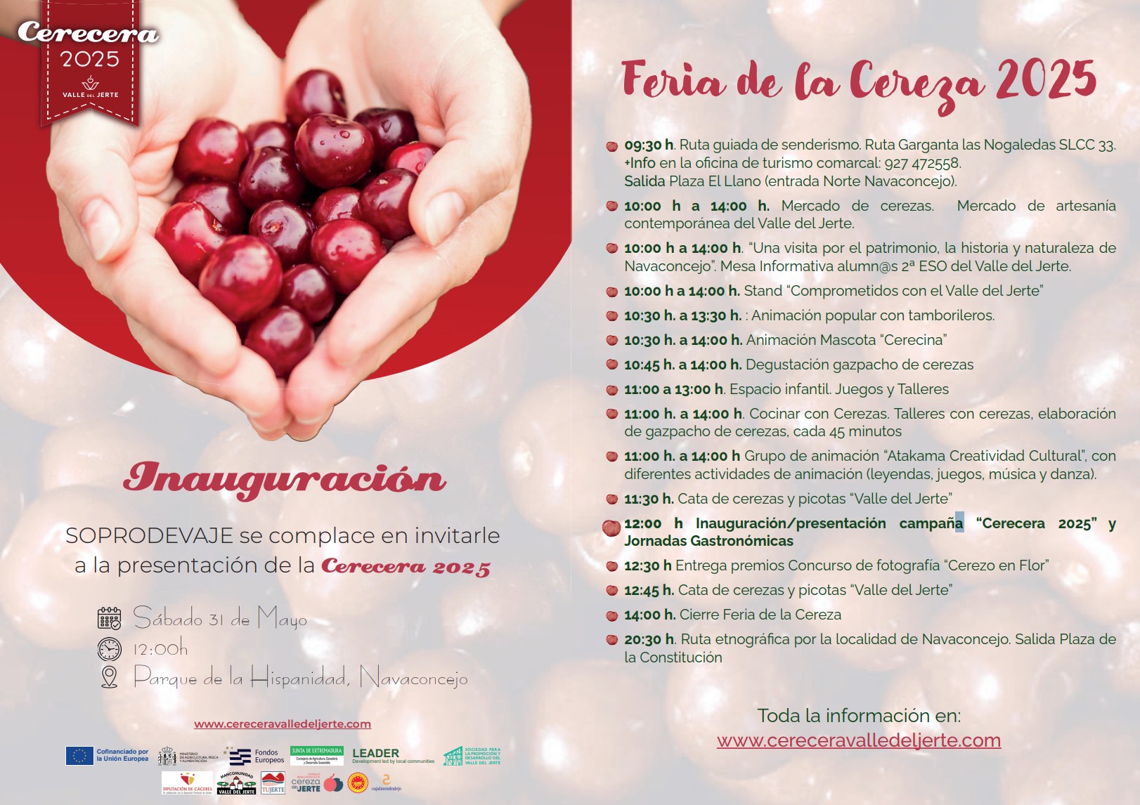 Programa Fiesta de la cereza 2025 Programa Fiesta de la cereza 2025
