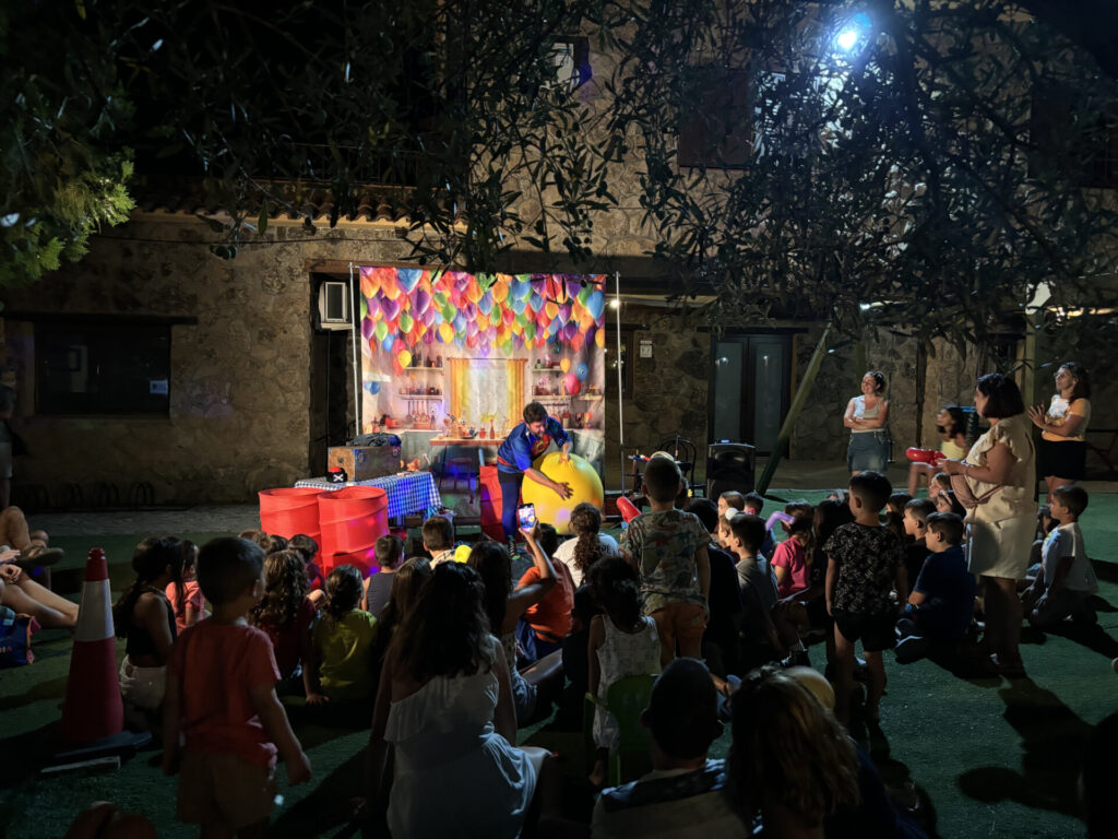 Escenario de Got Talent en Camping Río Jerte