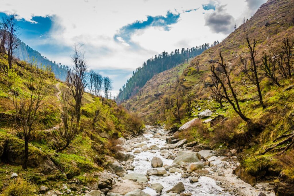 Green mountains ancient indian village malana state himachal pradesh